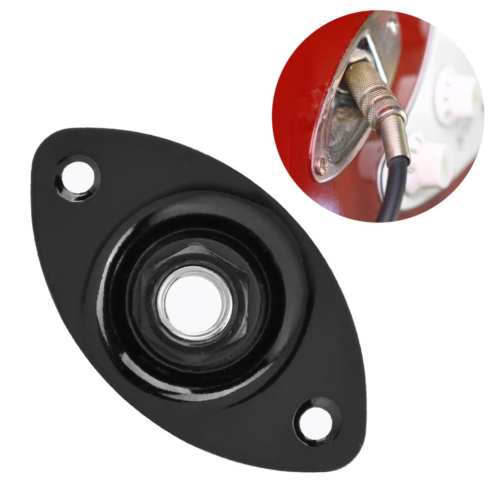 Funien 6,35 mm Entrada de guitarra Jack Plugue 1/4 Reparação Substituições Acessórios para guitarras elétricas Baixos