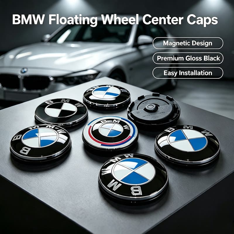 Tampas Flutuantes Para Centro De Roda De Carro , 56mm/68mm , BMW M Power E36 E39 E46 E90 F11 F07 F18 F30 F31 F34 F35 F82