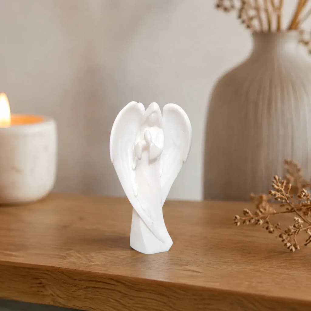 Miniatura Anjo Asas Decoração Estátua