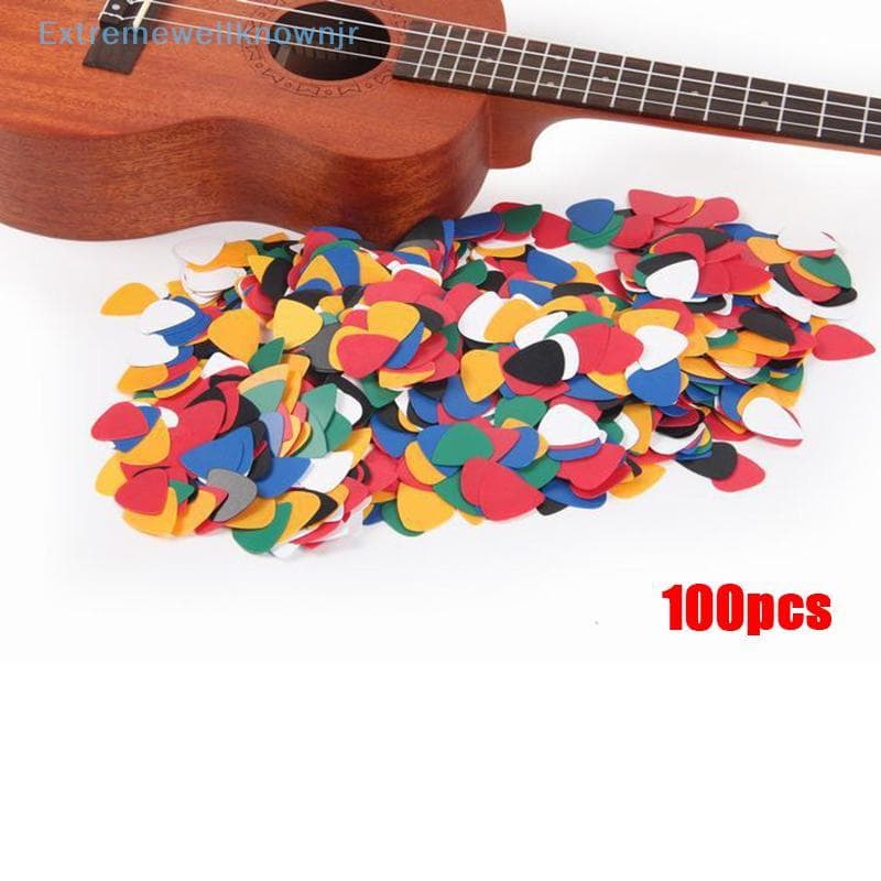 EJBR 100 Pcs ABS Acústico Ukulele Baixo Guitarra Elétrica Palhetas Acessórios De Quente
