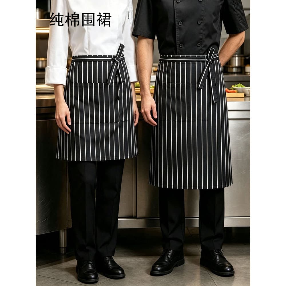 Avental de Chef roupa de trabalho cozinha avental de algodão puro