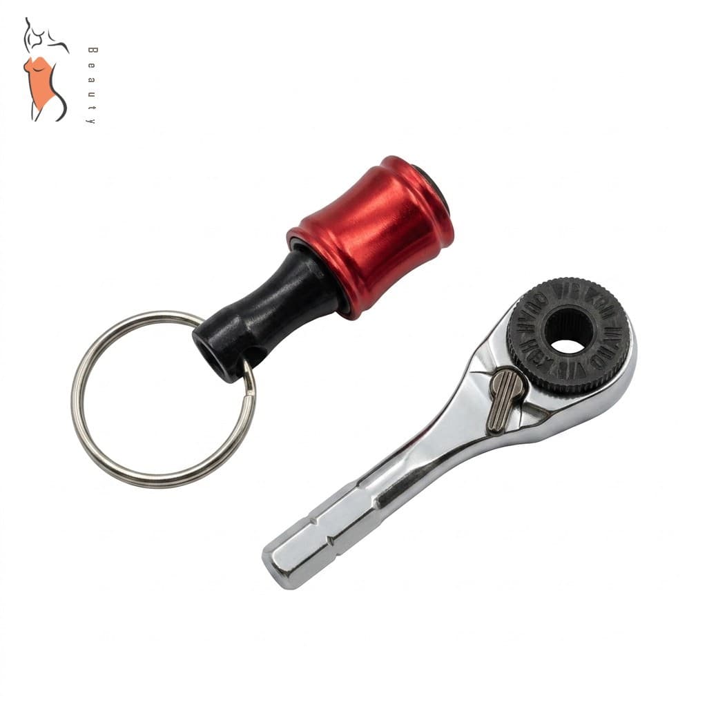 Mini Chave De Catraca De Quarto De Polegada Com Corpo De Aço De Alto Carbono Suporte De Broca Hexagonal Ferramenta Manua