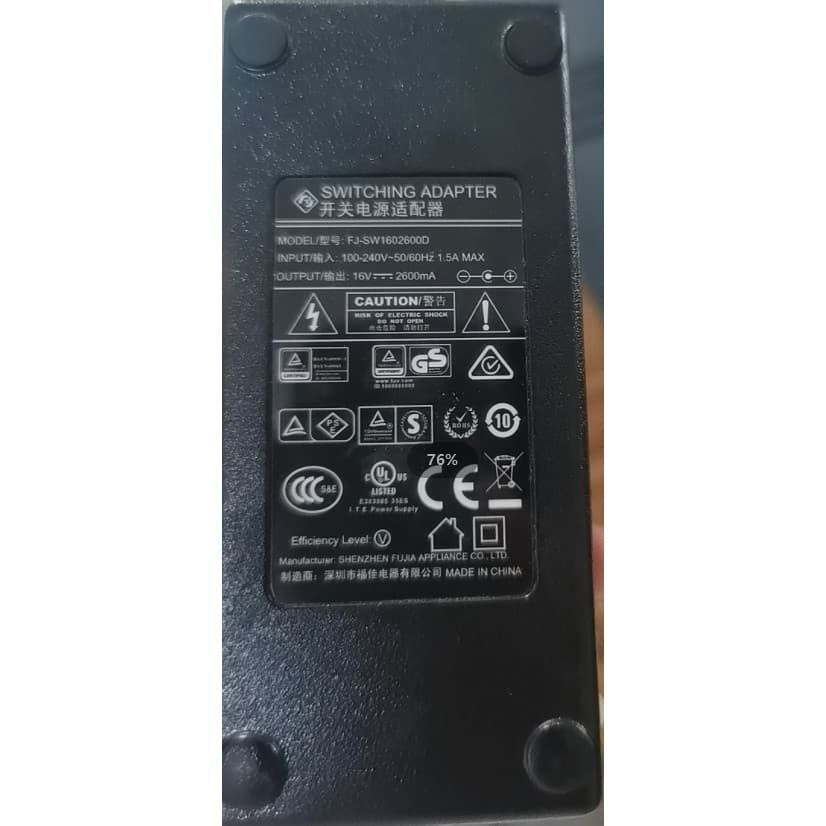 Adequado para FJ-SW1602600Adaptador de alimentação D Switch Carregador de Piano eletrônico 16V2600mA Universal