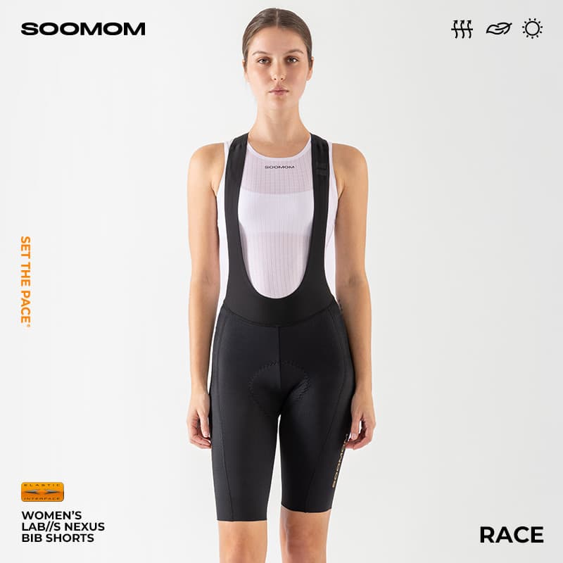 SOOMOM | R RACE Shorts femininos de seta dupla, fáceis de usar e tirar, bicicleta de estrada, fivela magnética, Shorts d