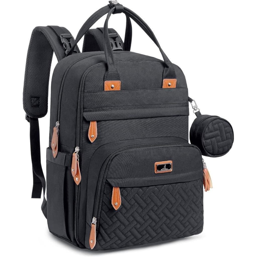 BabbleRooDiaperBagBackpack-BabyEssentialsTravelTote-MultiFunctionWaterResistantDiaperBag,TravelEssentialsBabyBagwithChan