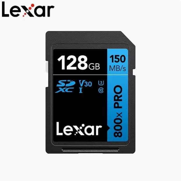Cartão de memória Lexa SDXC 128G V30 Câmera SLR de alta velocidade 800X Cartão de memória SD 64G/256G
