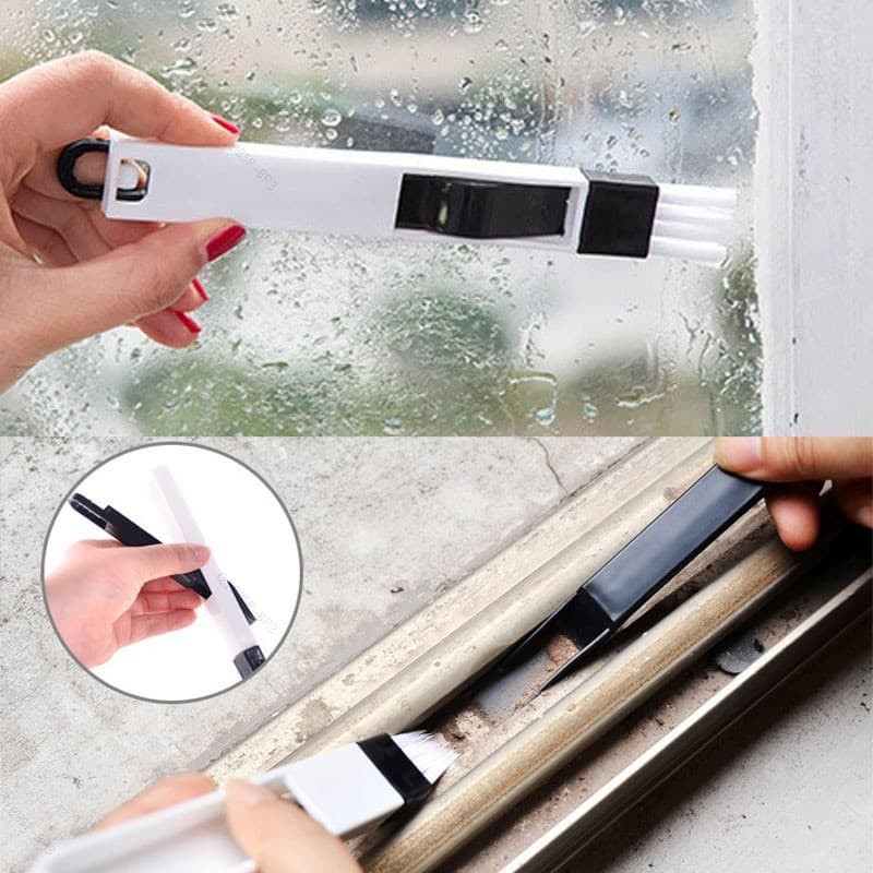 Multiuso Escova De Limpeza Janela Porta Teclado Poeira Limpador Pá 2 Em 1 Ferramenta Casa Mini Vassoura Remoção BR16B3