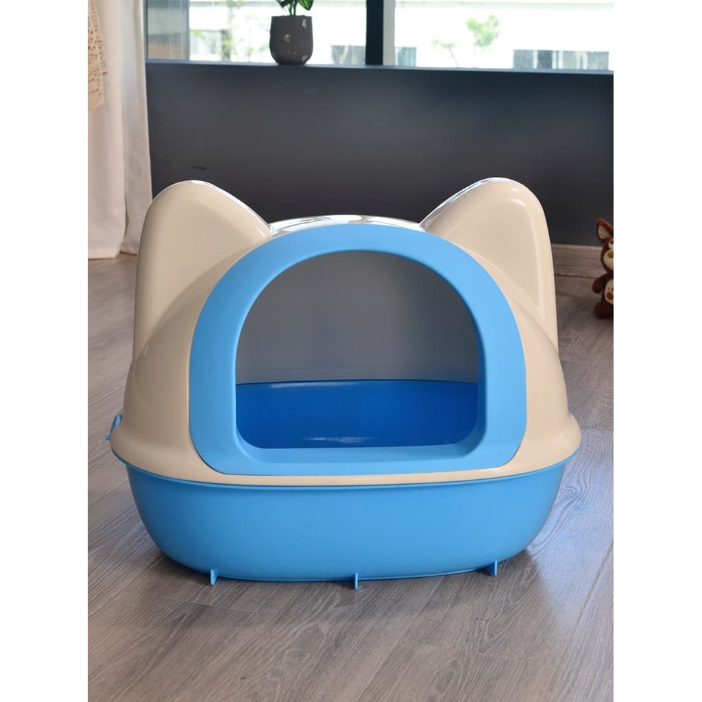 Trickter caixa de areia para gatos, totalmente fechada, Extra grande, à prova de respingos, caixa de areia para gatos, s