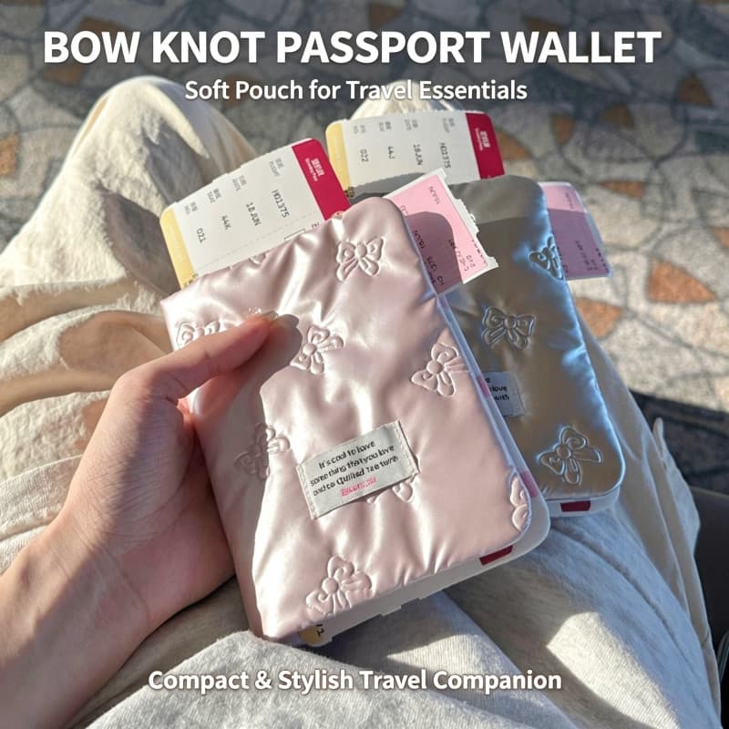 [Travel Essentials] Porta-passaporte rosa i Porta-cartões multifuncional fofo Porta-cartões de identificação para viagen