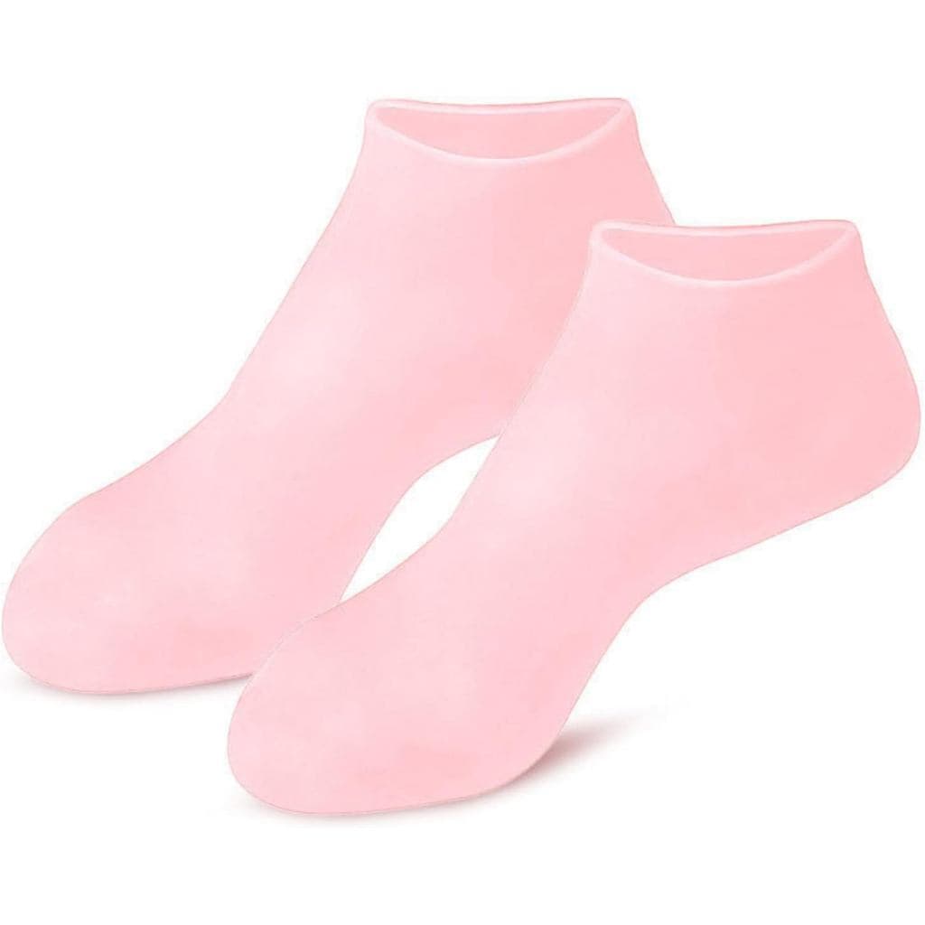 Meias hidratantes reutilizáveis, meias antiderrapantes com gel, usadas para cuidar de pés secos e rachados, meias terapê