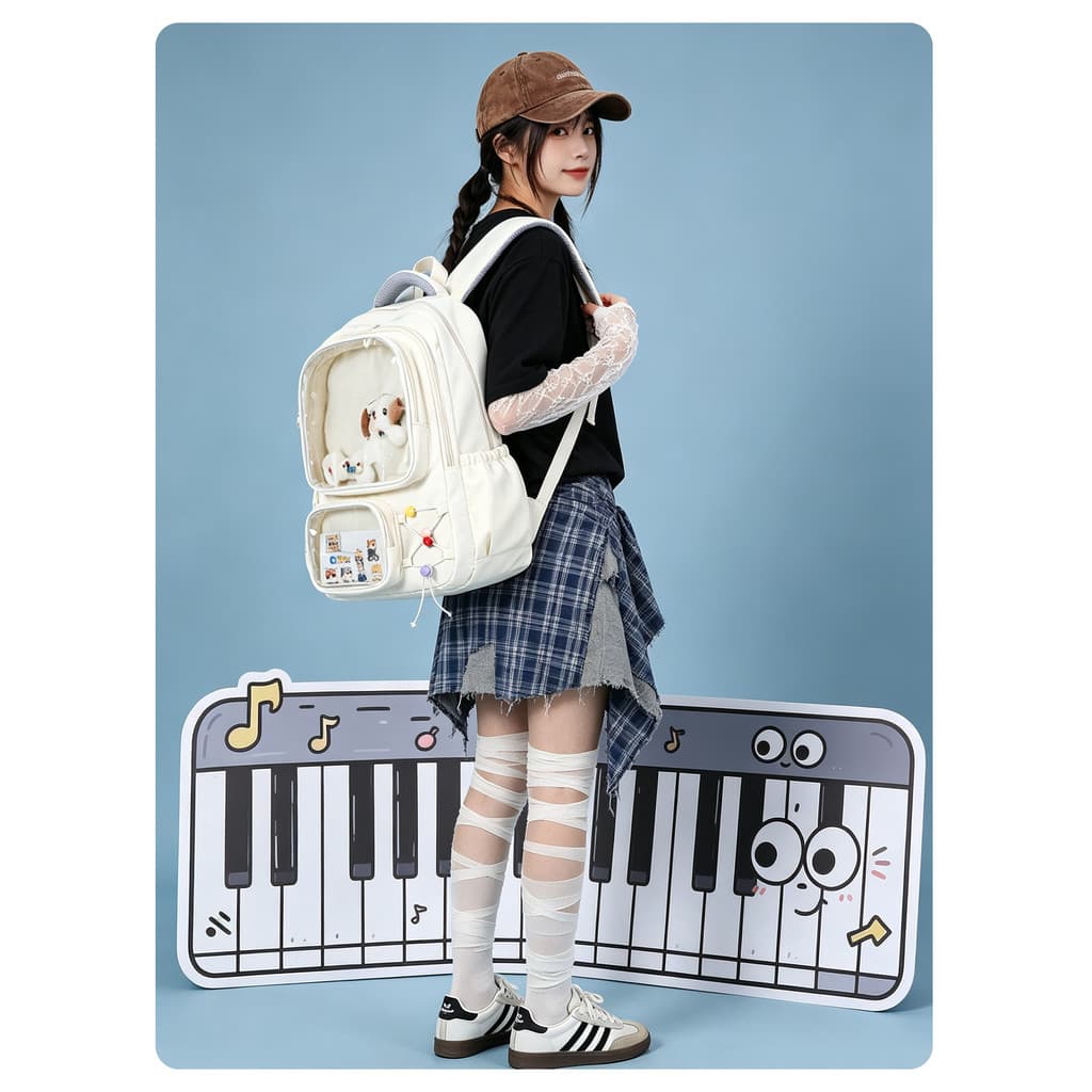 Saco de dor feminino saco de escola júnior estudante do ensino médio feminino 2026 novo estilo moda All-Match mochila gr