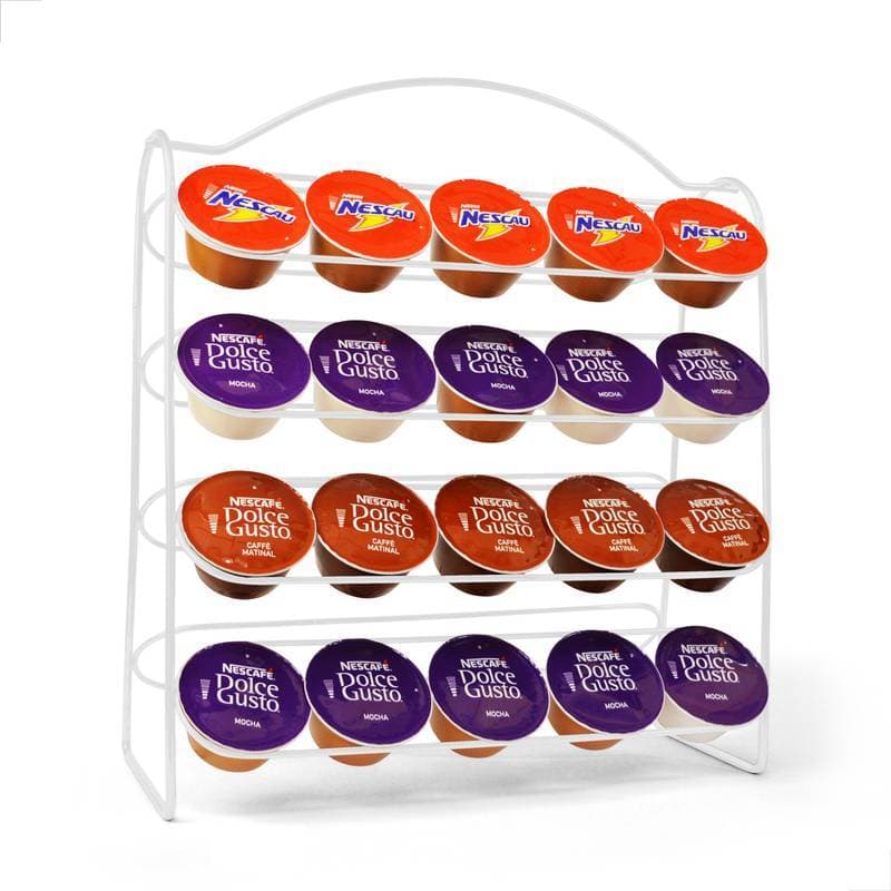 SUPORTE PORTA 40 CÁPSULAS DOLCE GUSTO BRANCO