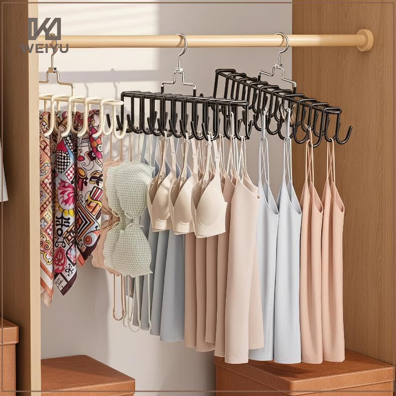 Cabide WEIYU Com 20 Ganchos Gira 360 ° Para Pendurar Lenços De Roupa Íntima Cintos Ideais Casas E Dormitórios De Armazen