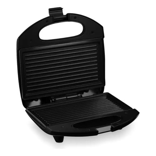 Sanduicheira e Grill Elgin Time 2 em 1 com Chapa Antiaderente Preta 110V — Ideal para Lanches, Misto Quente e Grelhados