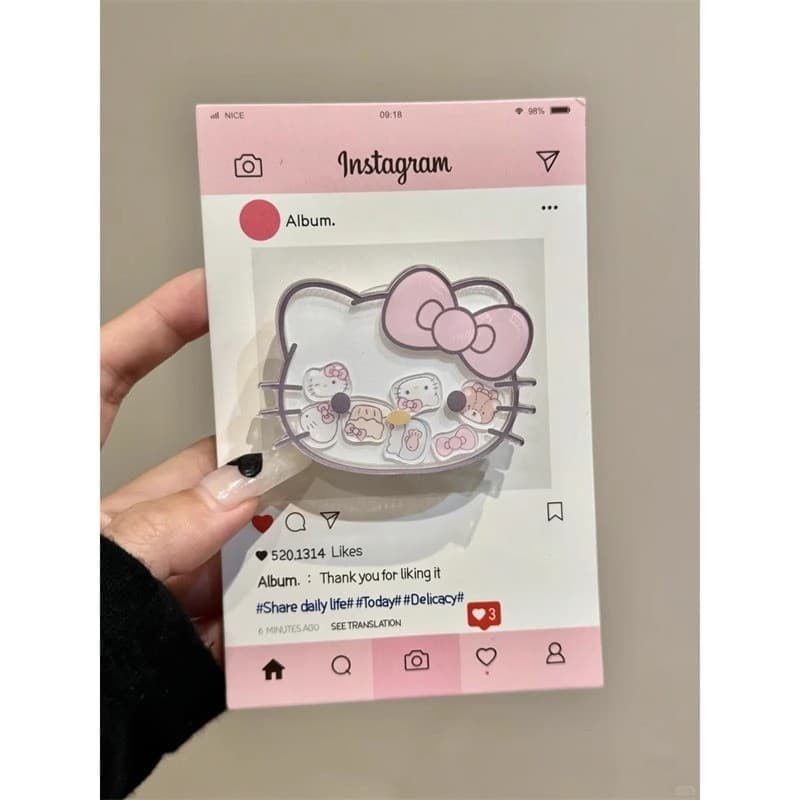 Bonito estilo ins fluível Katie Shaking Happy Airbag Holder West Highland Fruit Phone Case Suporte de almofada de ar