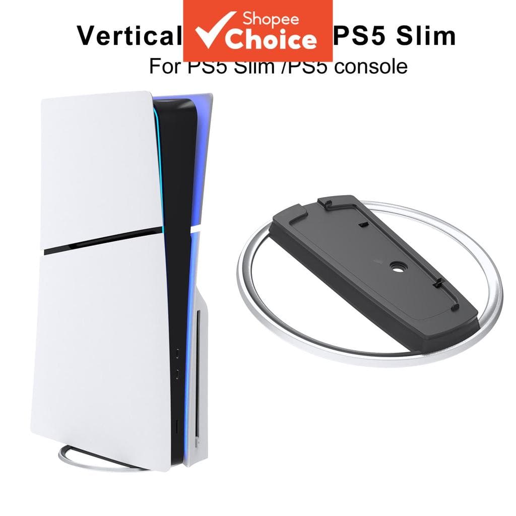 Suporte vertical leve e durável para console PS5/PS5 Slim, fácil de usar
