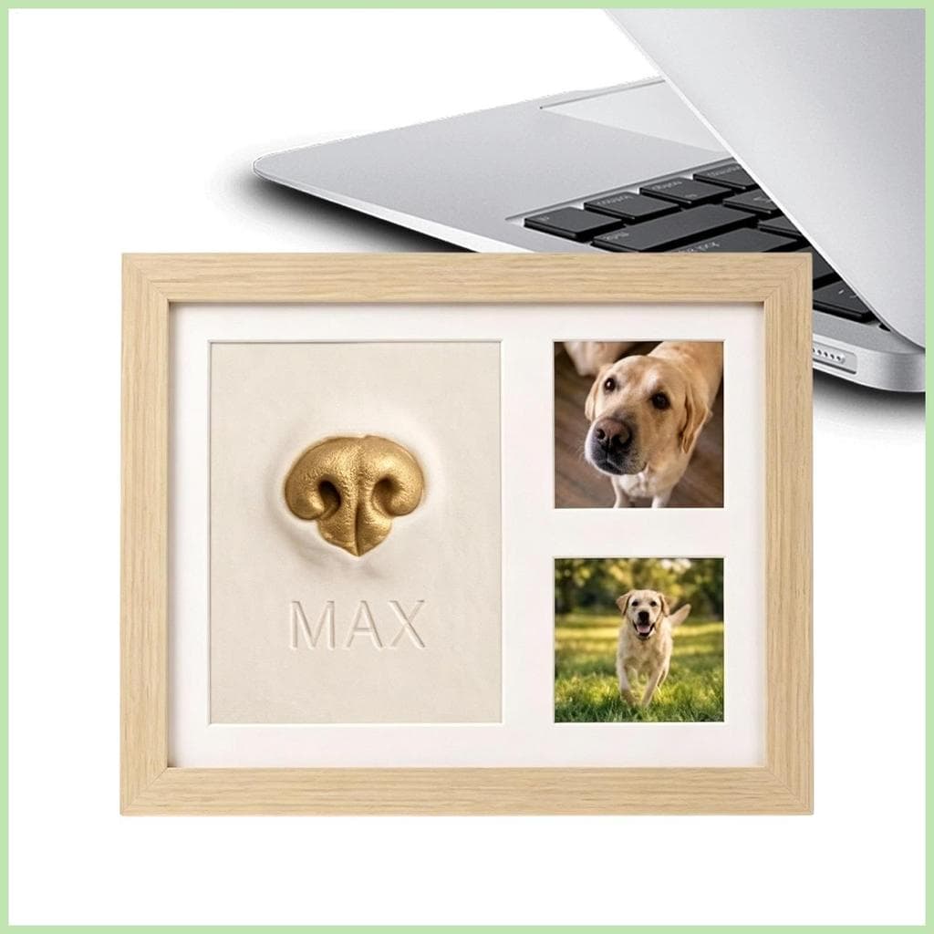 Kit De Impressão De Nariz De Cachorro , Suave , De Longa Duração , Secagem Ao Ar , Exibição Memorial , Animal , Moldura
