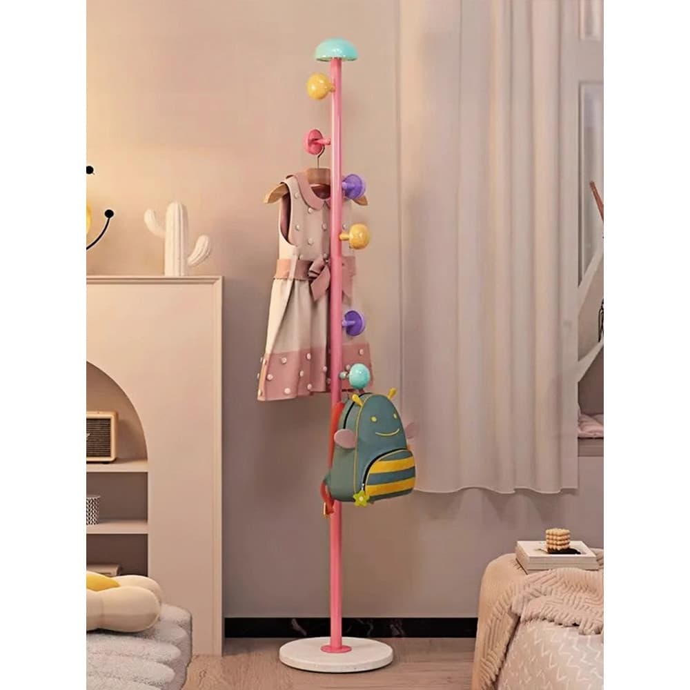 [Dopamina casaco chapéu haste] cabide do chão ao teto quarto doméstico novo estilo Vertical saco cabide casaco infantil