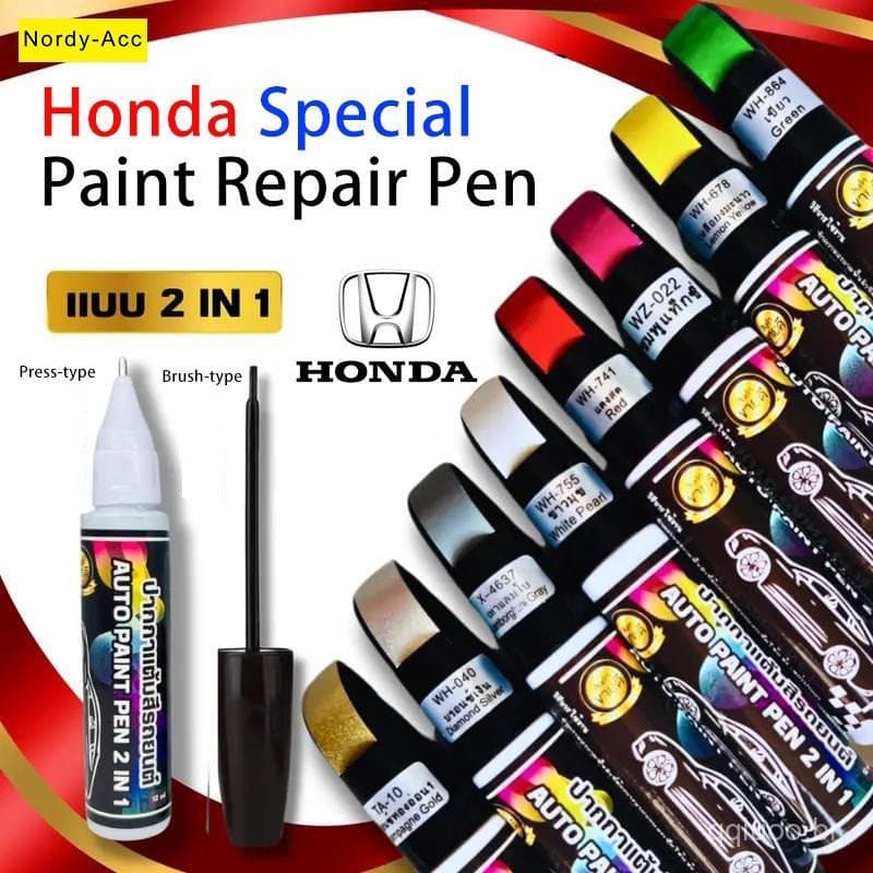 Honda Civic Retoque Caneta De Pintura OEM Cristal Pérola Branco Rallye Vermelho Azul Egeu Cor Exata Jogo Reparação Risco