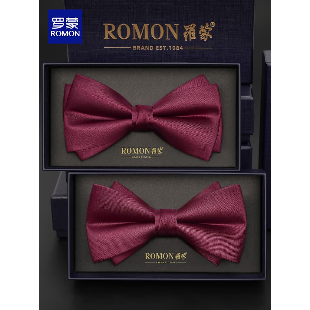 Casamento vermelho gravata borboleta masculino noivo padrinhos terno Formal livre preguiçoso terno camisa High-End arco