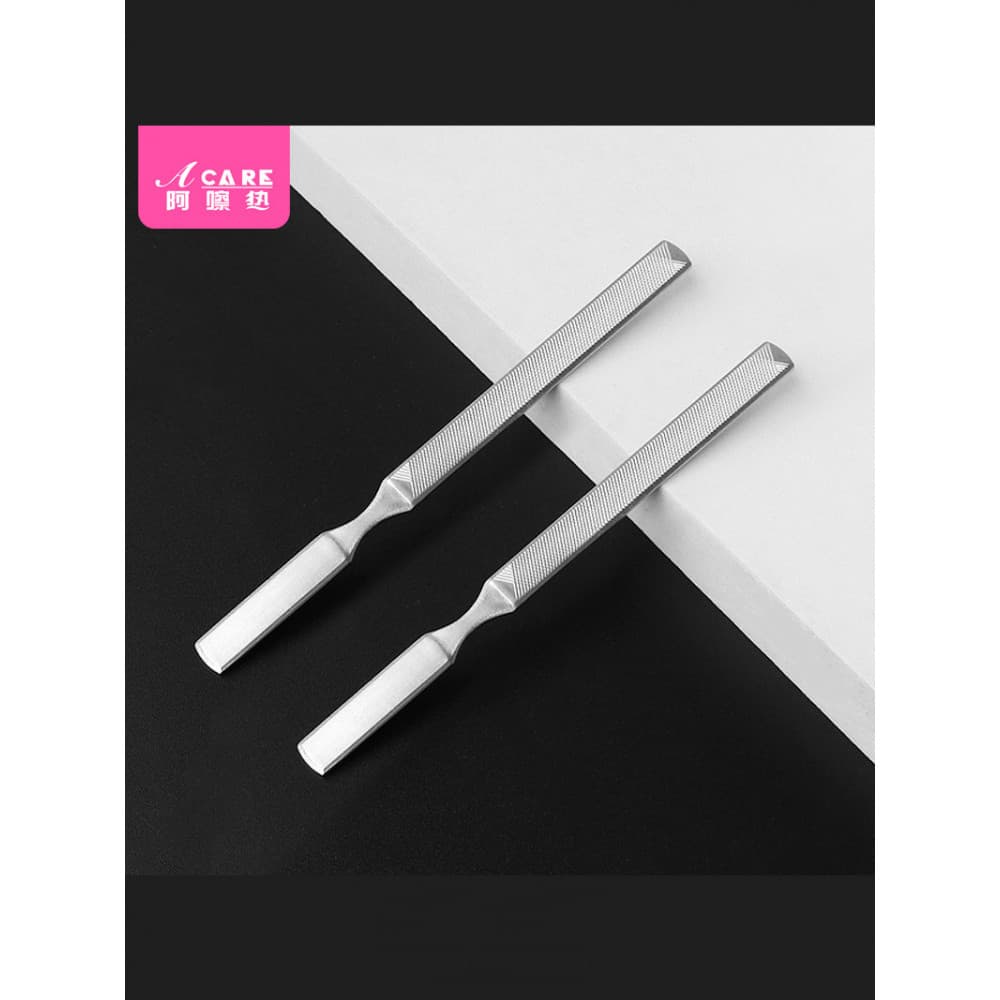 Lixa de unha/aço inoxidável DC1sn001-Ferramenta de Manicure Superfície de unha Tira de arquivo dupla face para reparo de
