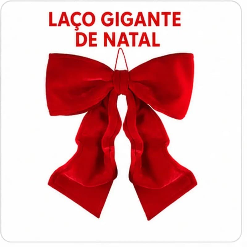 Laço Mágico dos Sonhos de Natal em Tamanho Extra 60cm, Destaque Elegante para Decoração – OIH-9259