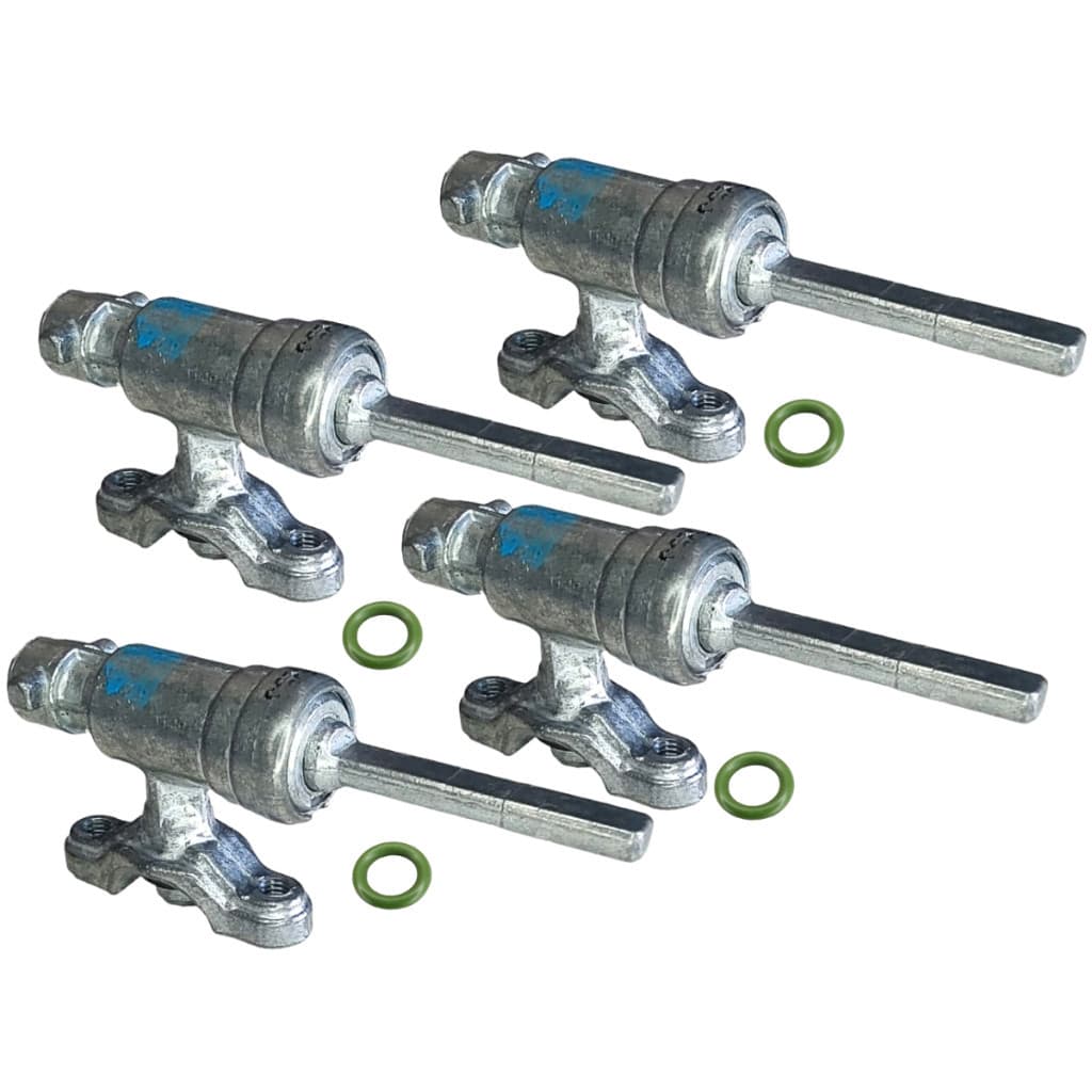Kit 4 Registros Ramal Original Fogão Electrolux De Encaixe