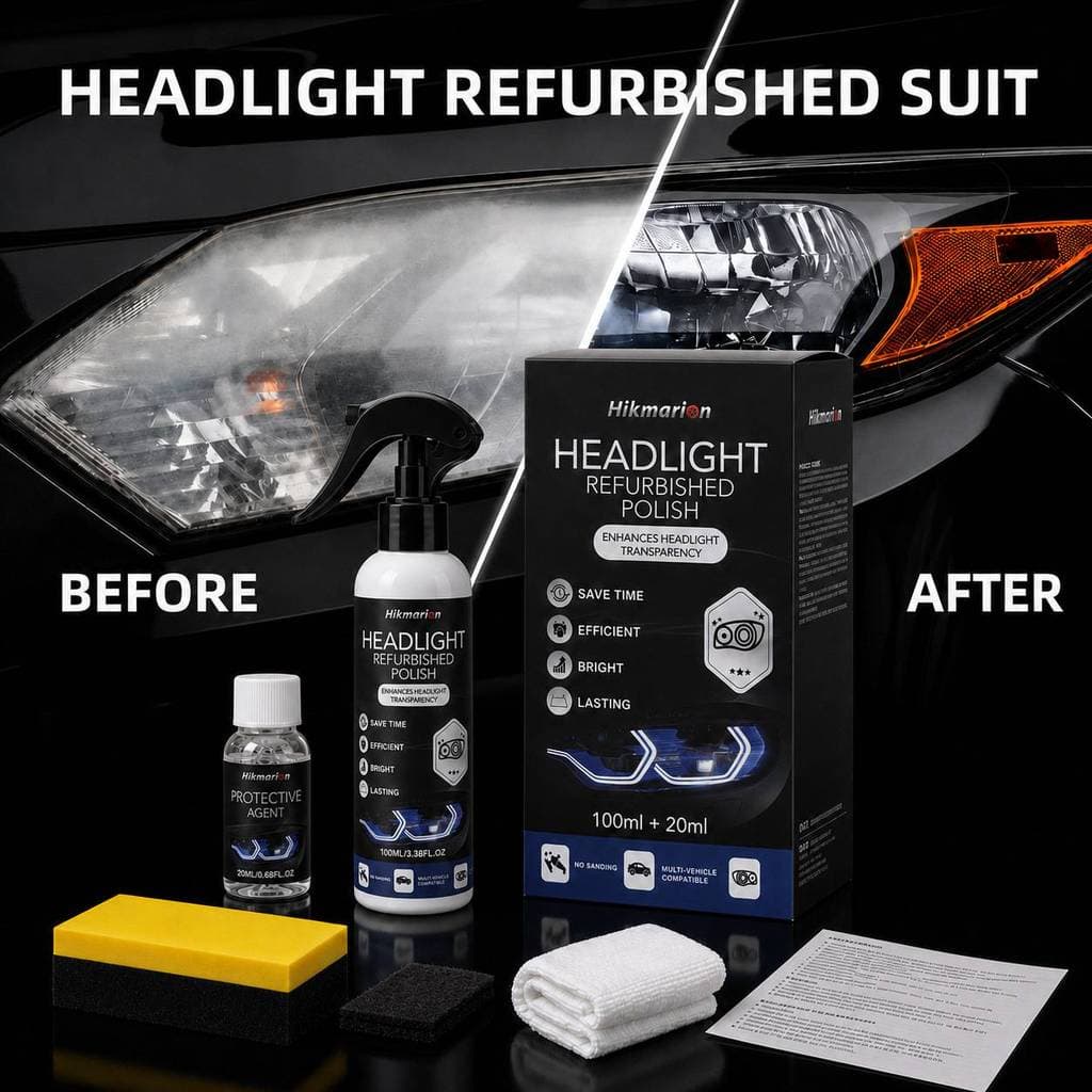 Amazon Kit de remodelação de farol de carro agente de amarelecimento de farol de carro remodelação limpeza descontaminaç