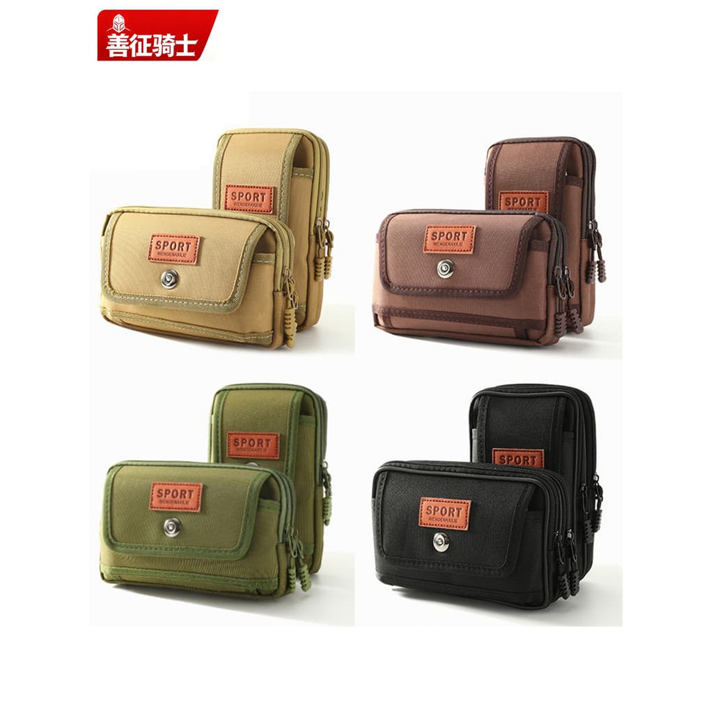 Bolsa de lona para celular masculina, bolsa para celular com cinto, capa para celular, estilo Vertical Horizontal, resis