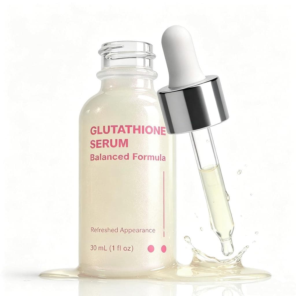 Sérum de Glutationa para o Rosto, Sérum Iluminador com Vitamina C para Manchas Escuras e Tom de Pele Irregular, Sérum Fa