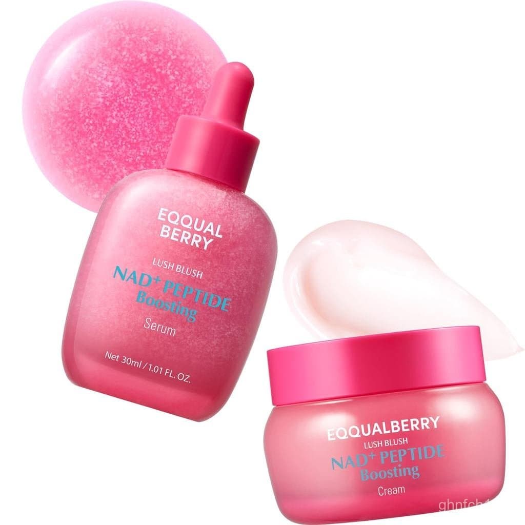 EQQUALBERRYNAD+PeptideBoostingSer&Duo | PinkforAnti-Aging, Firmador e Lifting, Linha do Maxilar, Pescoço, Decote | Cuida