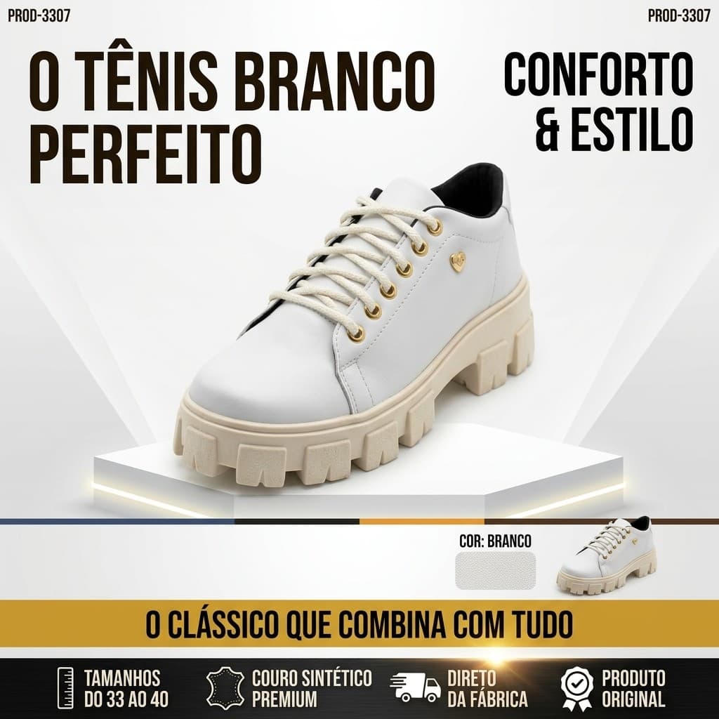Tênis Feminino Tratorado Plataforma Chunky Casual Confortável leve dia a dia