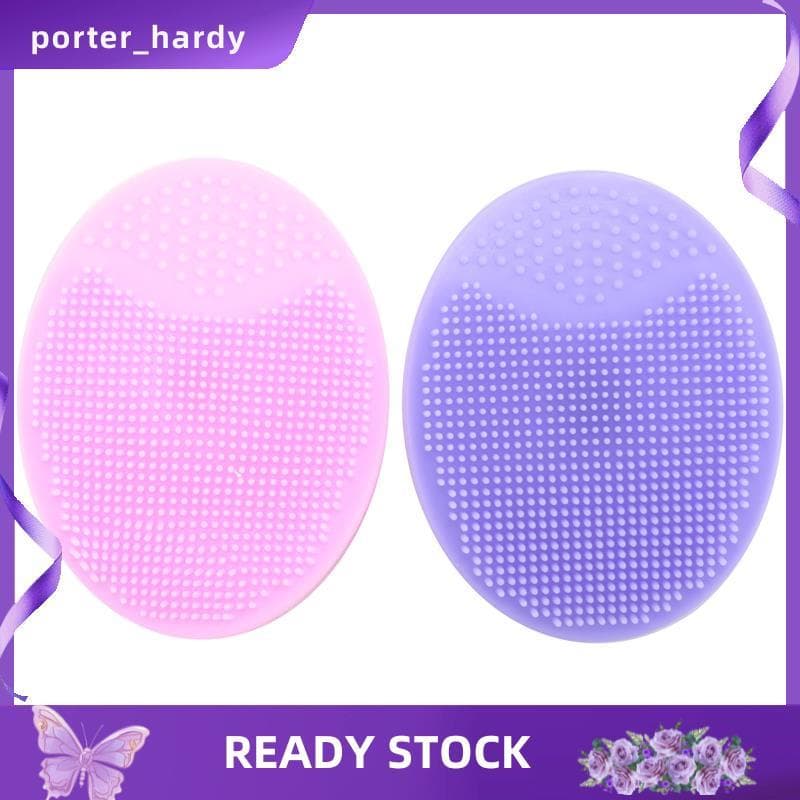 2 Pçs Spa Silicone Beleza Lavagem Almofada Pele Esfrega De Limpeza Rosto Esfoliante Escova Ferramenta