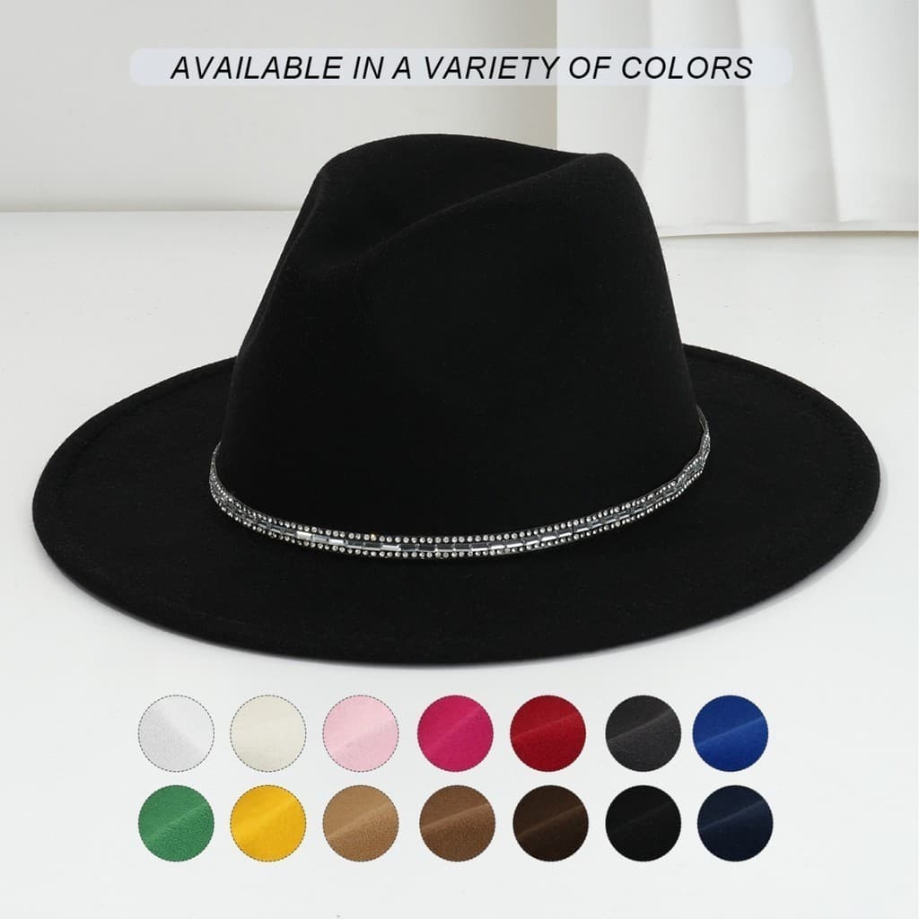 Chapéu de festa de Cowboy ocidental All-Match masculino feminino chapéu de lã macia moda Jazz francês chapéu tridimensio