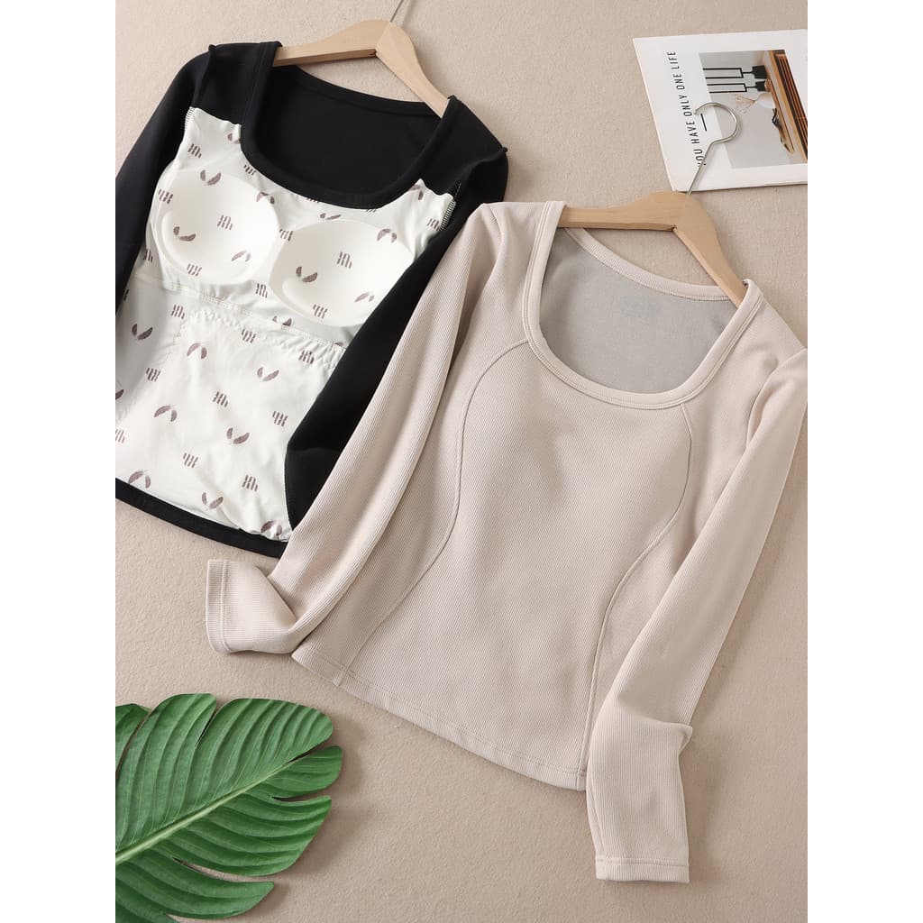Inverno aquecimento quente pato branco para baixo roupa interior térmica feminina com almofada no peito macio ceroso pel