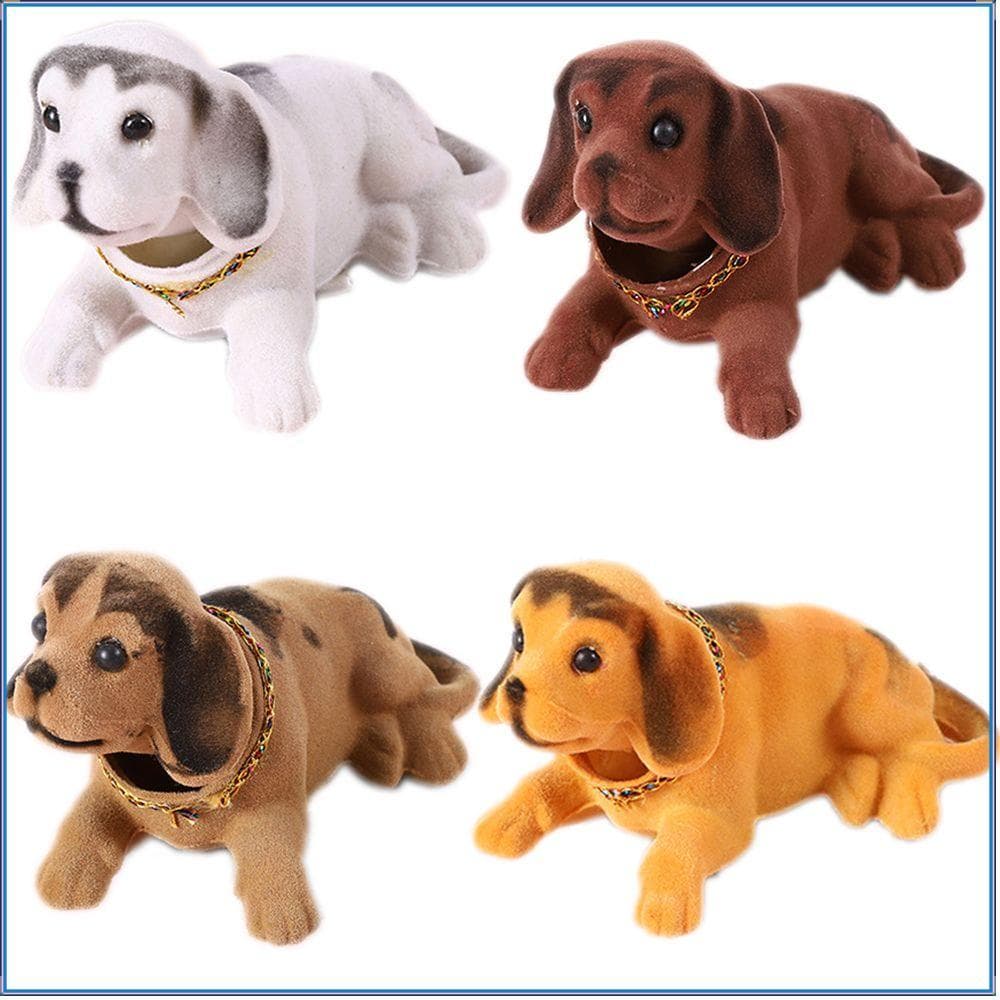 FAYSHOW Ornamentos Para Carros Boneca De Cachorro Com Decoração Automática Balançar A Cabeça Do