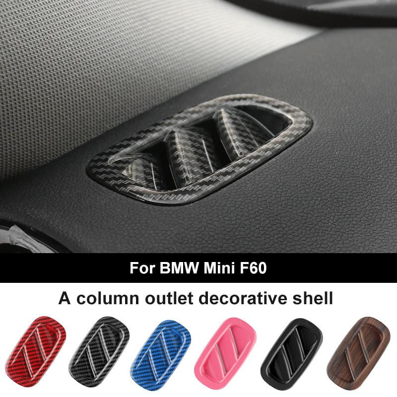 2 Pçs Saída De Ventilação Ar Capa Vara Escudo Para Mini Cooper F60 Countryman Clubman Auto Painel Interior Decoração Est