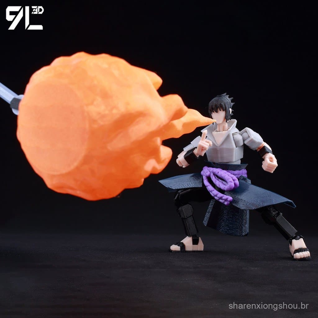 Novo Modelo Articulado de 9L Impresso em 3D da Série Naruto, Figura Lucky 13, Boneco de Ação, Ornamento LUV7