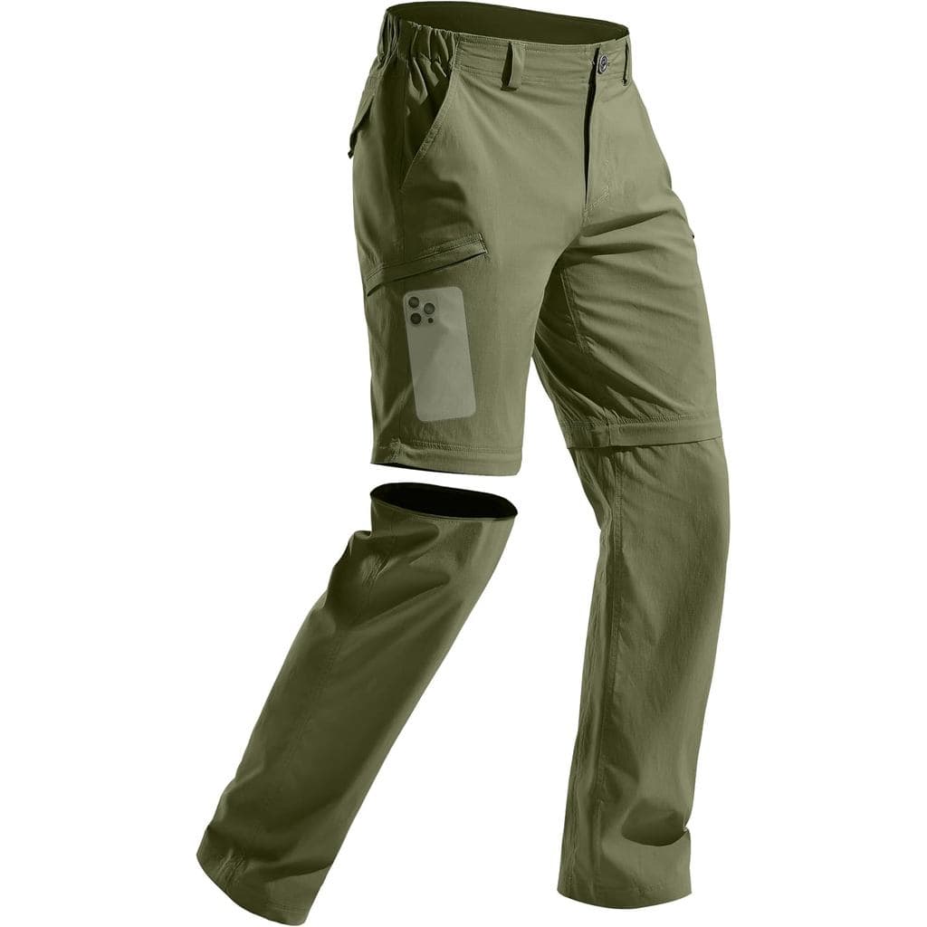 Calças de Hiking Conversíveis para Homens FREE SOLDIER com Cinto, Leves, de Secagem Rápida, em Nylon e Spandex