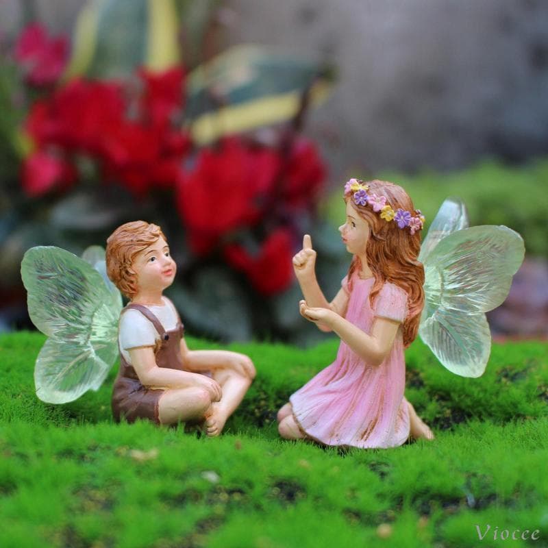[Viocee] 2 Peças Esculturas Plantador Pote Decorações Ao Ar Livre Decoração De Jardim Infantil Para Presentes Externo Pá