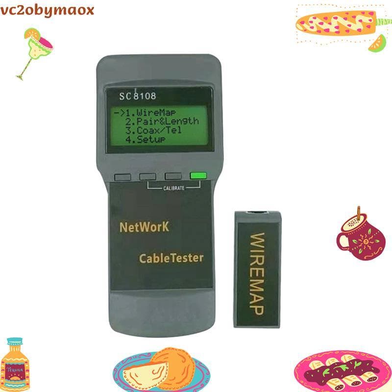 SC-8108 Verificador De Cabo De Internet LCD Medidor De Testador De Rede LAN Telefone Para Projetos De Telecomunicações v