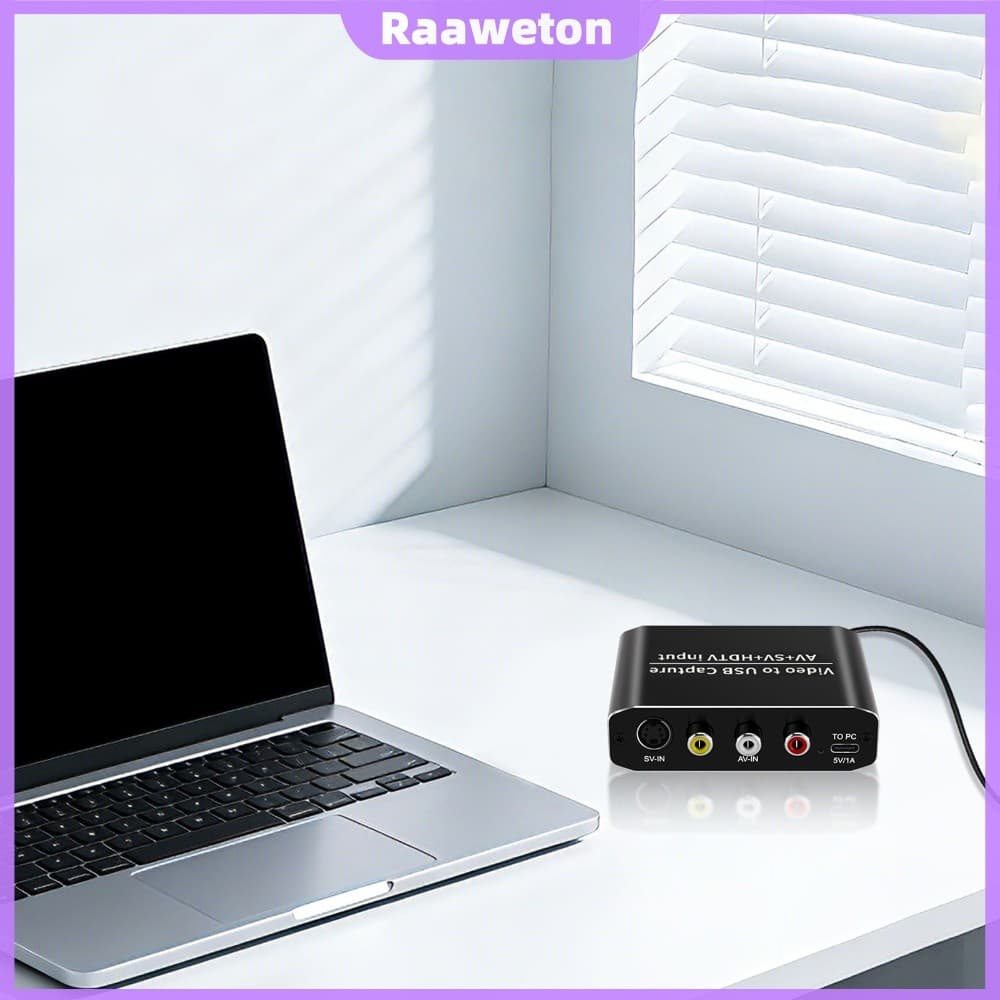 Placa De Captura De Jogo Compatível Com AV/S-VIDEO/HDMI USB 3.0 Transmissão Ao Vivo [Raaaweton.br]