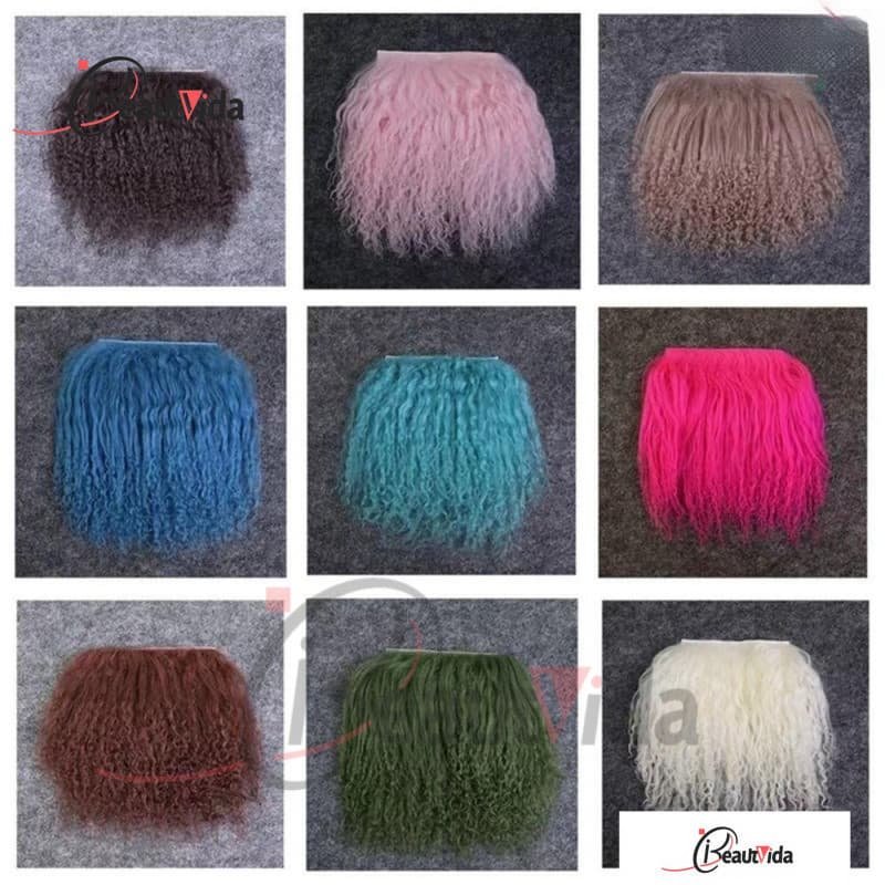Hair Row , Cabelo Falso Síntese Crua Wefts , Cabeleira Wig Acessórios Dolls Colors Hook Diy