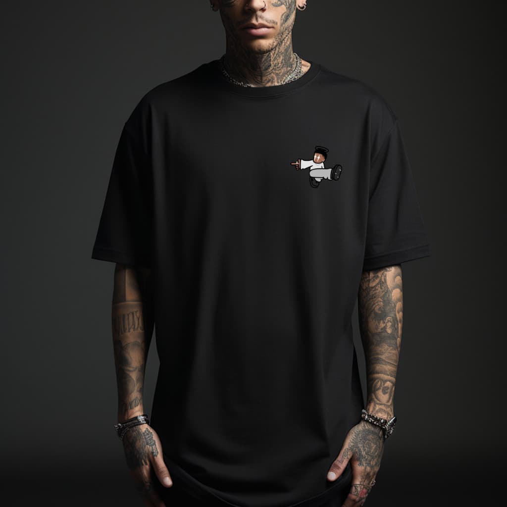Camisa Camiseta Masculina Basica Blusa Streetwear 100% algodão Anjo Drip Trapper Skate OverSized