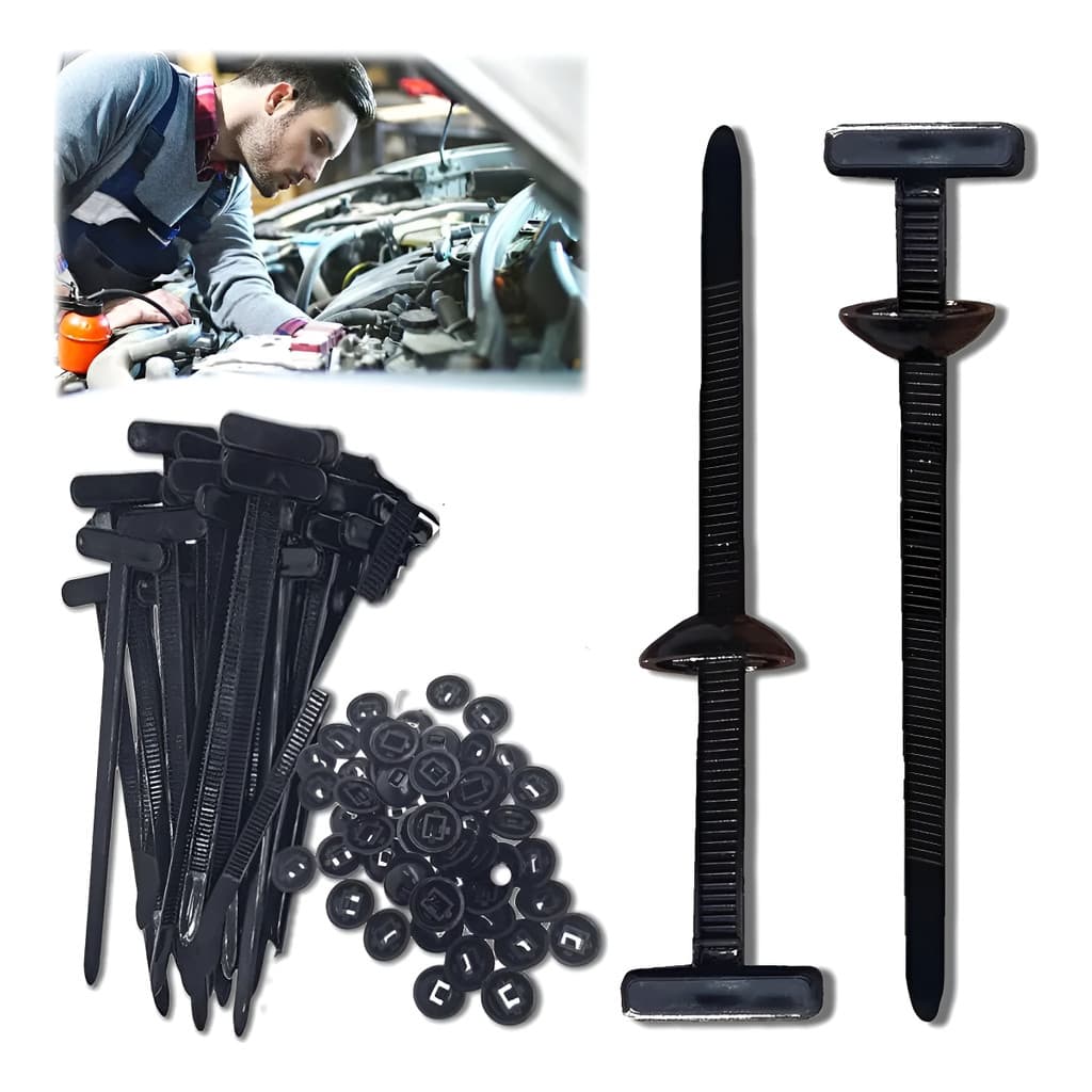 50 Pcs Fivelas Universais De Nylon Para Abraçadeiras