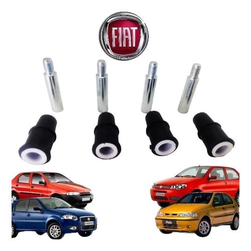 2 Kit Reparo Pino Guia Bucha Pinça Fiat Palio Siena Strada