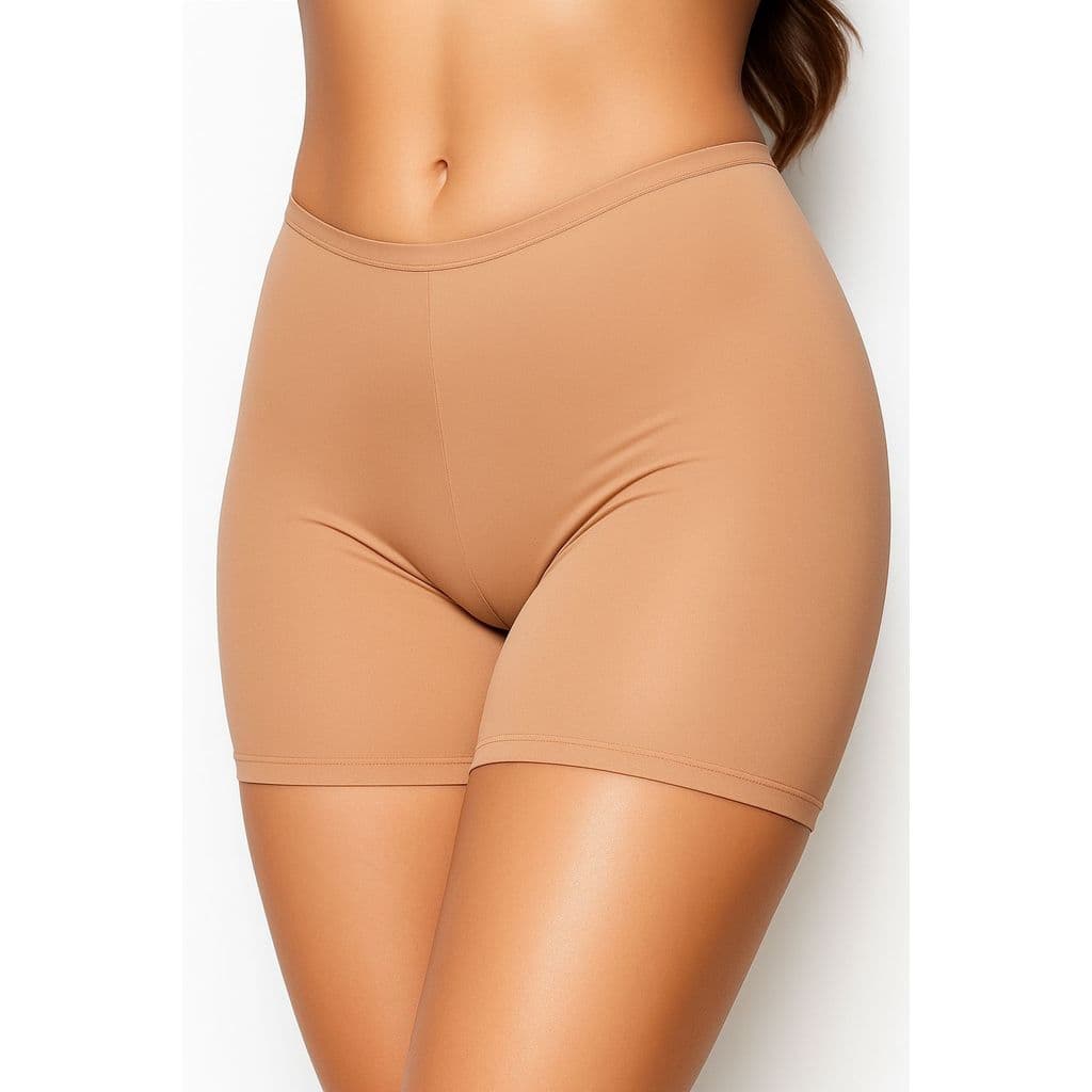 Shorts Segunda Pele Sem Costura  Feminino Anágua Calção Preto ou Bege