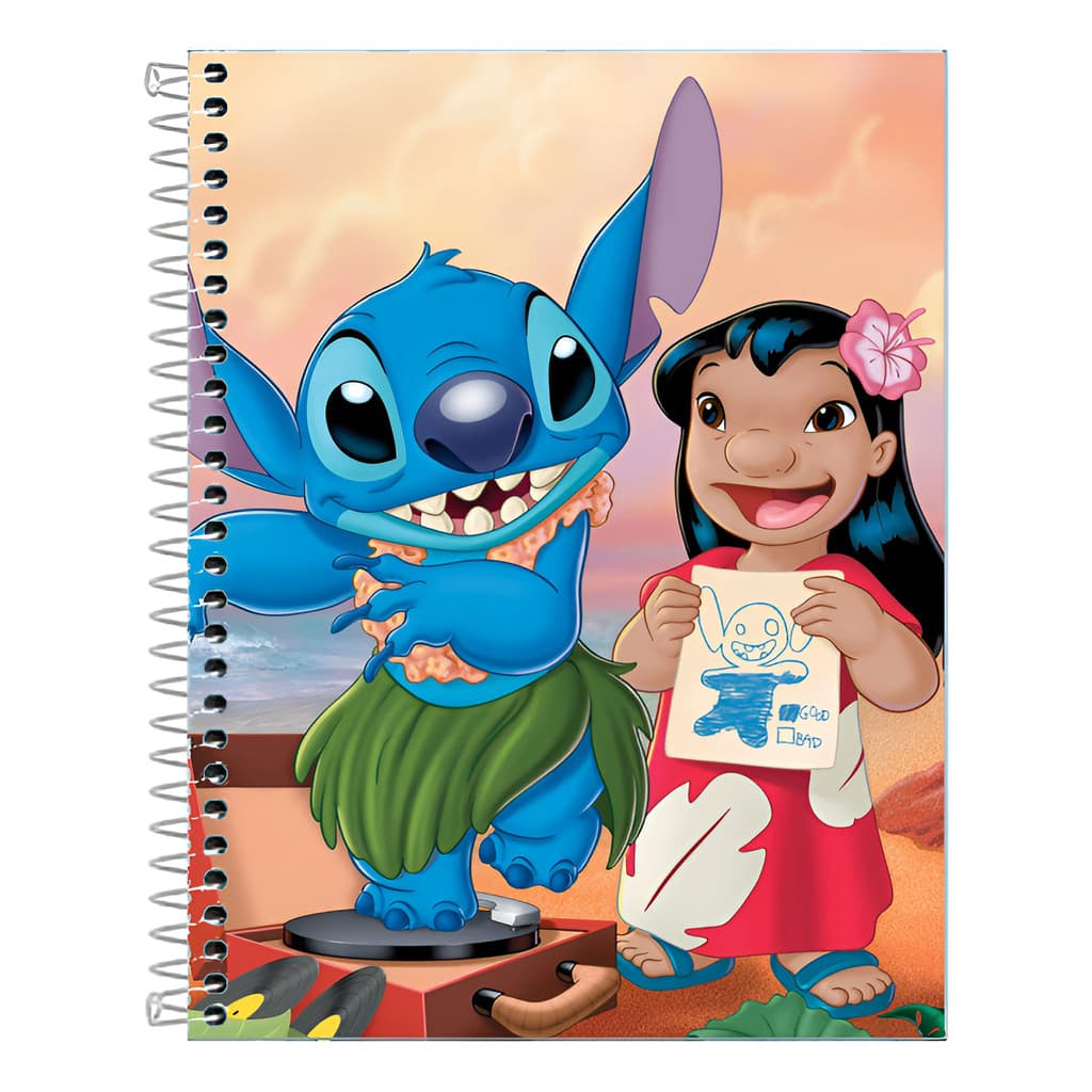 Caderno Lilo Pelekai Capa Dura 10 Matérias 160 Folhas