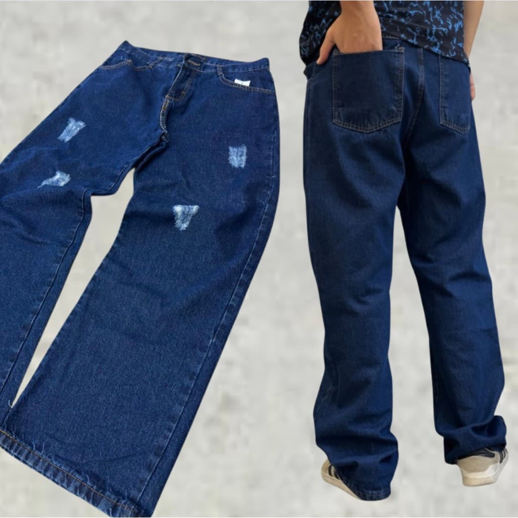 Calça Jeans Baggy Balão Boca larga Streetwrer