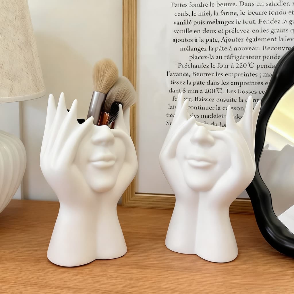 Suporte De Armazenamento De Figuras Organizadores De Facial Multifuncional Pincel De Maquiagem Casa